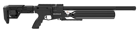 [028478154063] Crosman BPG25S Gunnar Air Rifle PCP 25 Black Black Receiver Black Adjustable Stock