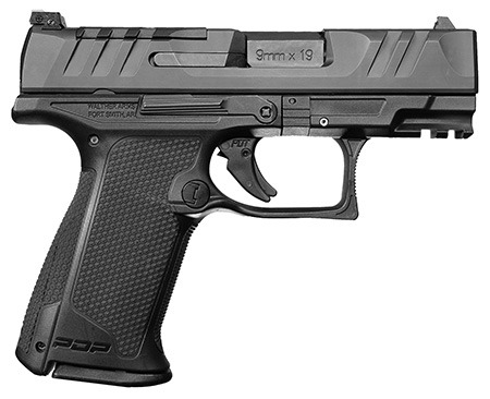 [723364228148] Walther Arms 2871823 PDP F-Series 9mm Luger 10+1 3.50" Black Steel Barrel, Black Optic Ready/Serrated Slide, Black Polymer Frame w/Picatinny Rail, Black Performance Duty Texture Grips, Ambidextrous
