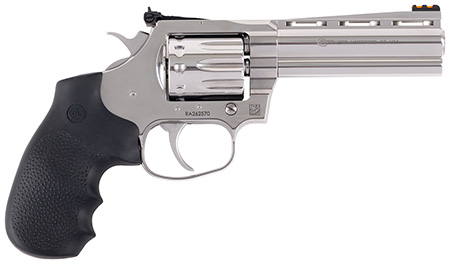[098289001368] Colt Mfg KCOBRA22-SP4RFO King Cobra Target 22 LR 10 Shot, 4.25" Stainless Steel Barrel, Cylinder  &  Frame, Black Hogue Overmolded Grips