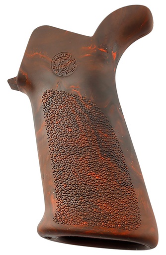 [743108154311] Hogue 15431 OverMolded Beavertail Made of Rubber With Red Lava Cobblestone Finish for AR-15, M16