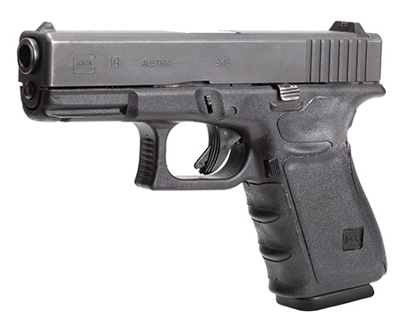 [743108172308] Hogue 17230 Wrapter Adhesive Grip Compatible w/ Glock 19 Gen3/23 Gen3/32 Gen3/38 Gen3 Textured Black Rubber