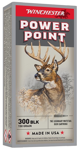 [020892231924] Winchester Ammo X300BLK Power-Point  300Blackout 150gr 20 Per Box/10 Case