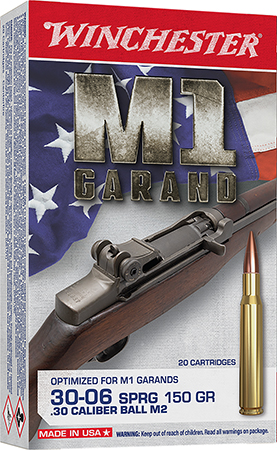 [020892231948] Winchester Ammo WIN3006M2 Active Duty M2 30-06Springfield 150gr Full Metal Jacket 20 Per Box/10 Case