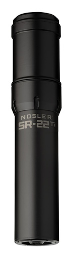 [054041906258] Nosler 90625 SR-22TI  22 Cal 1.74"D Black Finish Made of Titanium with 1/2" 28 tpi Thread Pattern