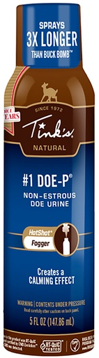 [049818216234] Tinks W5501 #1 Doe-P Non-Estrous Fogger Deer Attractant Doe Urine Scent 5 oz Aerosol