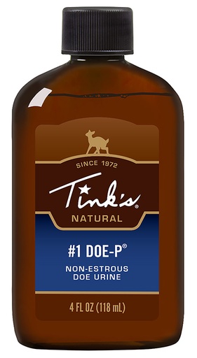 [049818213189] Tinks W6216 #1 Doe-P  Deer Attractant Doe Urine Scent Plastic 4 oz Bottle