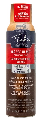 [049818215602] Tinks W5271 BL #69 Fogger Deer Attractant Doe In Estrus Scent 5 oz Aerosol