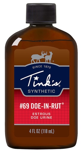 [049818213387] Tinks W5259 #69 Doe-In-Rut Deer Attractant Doe In Estrus Scent 4 oz Squeeze Bottle