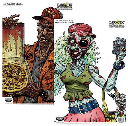 [029057356281] Birchwood Casey 35628 Darkotic Combo Pack 18" x 12" Multi-Color Impact Enhancement Splatter Neon Green/White 8 Pack