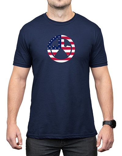 [840815137627] Magpul MAG1281410S Independence Icon  Navy Cotton/Polyester Short Sleeve Small