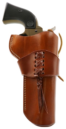 [601299017986] Galco WWR320 Wrangler  OWB Tan Leather Belt Loop Fits Ruger Wrangler Right Hand Compatible w/ Wrangler Cartridge Belt