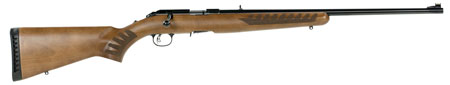 [736676083299] Ruger 8329 American Rimfire  Full Size 22 LR 10+1 22" Satin Blued Steel Barrel, Satin Blued Drilled  &  Tapped Steel Receiver w/Integral Scope Base, Fixed Wood Stock, Right Hand