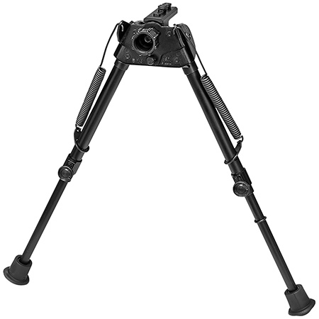 [051156113281] Harris Bipods S-L2M-LOK Swivel L M-LOK, 9-13", Black Steel/Aluminum, Self-Leveling Legs, Rubber Feet