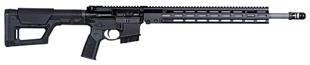 [810081131063] Geissele Automatics 08379LB GFR Stratomatch 6mm ARC 5+1 20", Black, Magpul PRS Lite Stock, OEM Polymer Grip, Muzzle Brake, 15" M-LOK Handgaurd, Ambi Safety