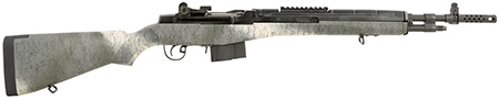 [706397961237] Springfield Armory AA9112 M1A Scout Squad Sports South Exclusive 308 Win 10+1 18" Black Cerakote Steel Barrel, Picatinny Rail Steel Receiver, Fixed GB Black Speckled Synthetic Stock