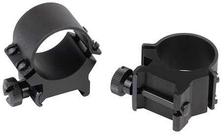 [076683491640] Weaver Mounts 49164 Sure Grip Detachable Rings  Matte Black 1" High