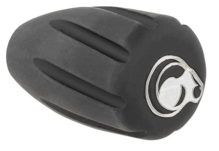 [691328232688] Christensen Arms 8100001900 Tactical Bolt Knob Black w/ White Logo Hardcoat Anodized Aluminum