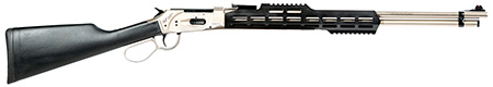 [643477863893] Gforce Arms GFLVR20SSTAC Saddlehorn  Full Size 410 Gauge Lever 2.50" 7+1 20" Stainless Steel Barrel, Stainless Aluminum Receiver, Fixed Black Synthetic Stock, Right Hand