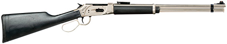 [643477863916] Gforce Arms GFLVR20SS Saddlehorn  Full Size 410 Gauge Lever 2.50" 7+1 20" Stainless Steel Barrel, Stainless Aluminum Receiver, Fixed Black Synthetic Stock, Right Hand