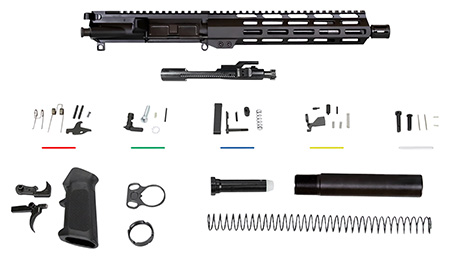 [815879019943] Aim Sports AR5CUB9 Complete Build Kit  5.56x45mm NATO 10.50" Black Nitride Barrel 7075-T6 Aluminum Black Anodized Receiver 10" M-LOK Handguard for AR-15