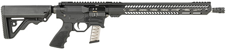 [842834101788] Rock River Arms BT91700V1 LAR-BT9G R9 Competition 9mm Luger 16" Stainless, Black, RRA NSP-2 Stock  &  Hogue Grip