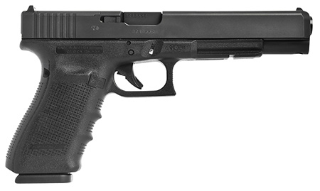 [764503051722] Glock UG4030103MOS G40 Gen4 Competition MOS 10mm Auto 15+1 6.02" Steel Barrel, Matte Black MOS Cut/Serrated Steel Slide, Black Polymer Frame w/Picatinny Rail, Black Interchangeable Backstrap Grip