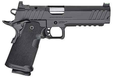 [706397964474] Springfield Armory PH9119AOS Prodigy DS  9mm Luger 20+1 5" Stainless Match Grade Bull Barrel, Black Cerakote Optic Cut/Serrated Carbon Steel Slide  &  Frame w/Beavertail, Black Polymer Grip, Right Hand