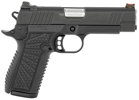 [810025505899] Wilson Combat SFT9CM42 SFT9  9mm Luger 15+1 (2) 4.25" Stainless, Black, Beavertail Frame, Integrated Grips, Fiber Optic Sights