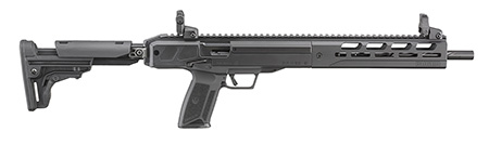 [736676193011] Ruger 19301 LC Carbine  5.7x28mm 10+1 16.25" Black Nitride Fluted Barrel, Black Hard Coat Anodized Aluminum Receiver, M-LOK Handguard, Black Synthetic Fixed Stock