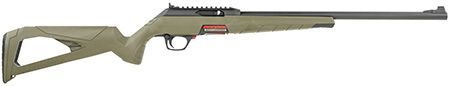 [048702024450] Winchester Repeating Arms 521139102 Wildcat  Full Size 22 LR 10+1 18" Matte Blued Sporter Barrel, Picatinny Rail Matte Black Polymer Receiver, OD Green Skeletonized Synthetic Stock, Ambidextrous