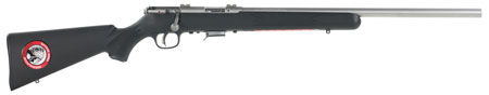 [062654967030] Savage Arms 96703 93R17 FVSS 17 HMR Caliber with 5+1 Capacity, 21" Heavy Barrel, Matte Stainless Metal Finish, Matte Black Synthetic Stock  &  AccuTrigger Right Hand (Full Size)