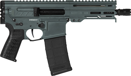 [810097508057] CMMG 30A0E33CG Dissent MK4 300 Blackout 30+1 6.50", Charcoal Green Cerakote Rec, OEM Grip, Picatinny Buffer Adapter, Zeroed Drop-In Single Stage Trigger