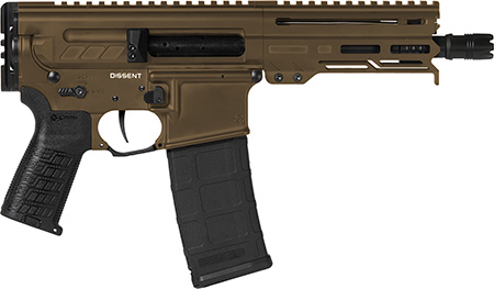 [810097508071] CMMG 30A0E33MB Dissent MK4 300 Blackout 30+1 6.50", Midnight Bronze Cerakote Rec, OEM Grip, Picatinny Buffer Adapter, Zeroed Drop-In Single Stage Trigger