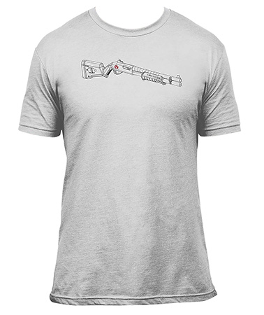 [840815138822] Magpul MAG1278-041-S SGA Blueprint  Stone Gray Heather Cotton/Polyester Short Sleeve Small