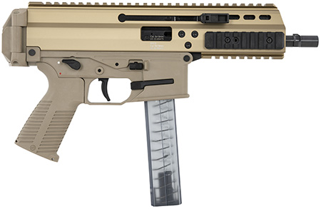 [840225705539] B & T Firearms 36039CT APC SD 9mm Luger 30+1 6.80" Black Steel Barrel, M-LOK Handguards, Coyote Brown Anodized Aluminum Picatinny Rail Receiver, Coyote Polymer Grips, Ambidextrous