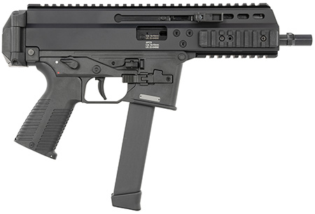 [840225705508] B & T Firearms 36039G APC Pro 9mm Luger 33+1 6.80" Black Steel Barrel, M-LOK Handguards, Black Hard Coat Anodized Aluminum Picatinny Rail Receiver, Black Polymer Grips, Ambidextrous