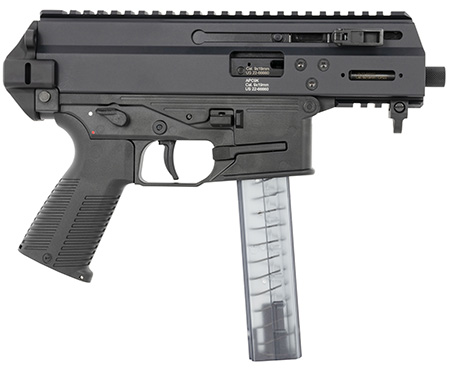 [840225708462] B & T Firearms BT-36176502 APC 9K 9mm Luger 30+1 4.30" Black Steel Barrel, Black Picatinny Rail Receiver, Brace Adapter, Black Polymer Grips, Ambidextrous