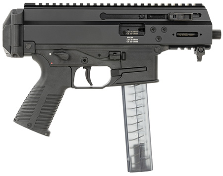 [840225705553] B & T Firearms 36045 APC9K Pro 9mm Luger 30+1 4.30" Black Threaded Barrel, M-LOK Handguard, Black Hard Coat Anodized Aluminum Picatinny Rail Receiver, Black Polymer Grips, Ambidextrous