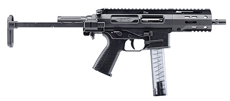 [840225709247] B & T Firearms 500003PDWTB SPC9  9mm Luger 30+1 4.50", Black, PDW Stock/Brace, Polymer Grip (OEM Mag)