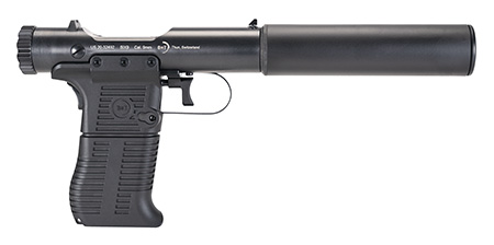 [840225705881] B & T Firearms 410110 Station Six  45 ACP Bolt Action 7+1 3.50" Barrel/5.10" Suppressor, Black Hard Coat Anodized Finish, Black Pre-Scored Grips