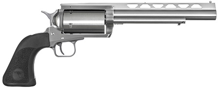 [761226090236] Magnum Research BFR45LC4106 BFR  SAO 45 Colt (LC) or 410 Gauge, 7.50" Vent Rib Barrel, 6rd Cylinder, Brushed Stainless Steel, Black Hogue Rubber Grip