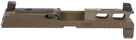 [798681664689] Sig Sauer 8900952 P320  Sig P320 9mm Luger PVD Coyote Brown Stainless Steel XRAY3 Suppressor Sights Compatible With ROMEO1 PRO ROMEO2