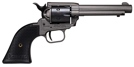 [727962708347] Heritage Mfg SRR22C4 Rough Rider  22 LR 6rd 4.75", Tungsten Gray Frame  &  Barrel, Black Satin Cylinder, Black Polymer Grips