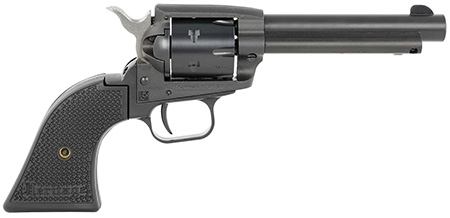 [727962708279] Heritage Mfg SRR22MBS4PG Rough Rider  22 LR/22 WMR 6 Shot, 4.75" Black Satin Steel Barrel, Frame  &  Cylinder, Black Polymer Grip, Exposed Hammer