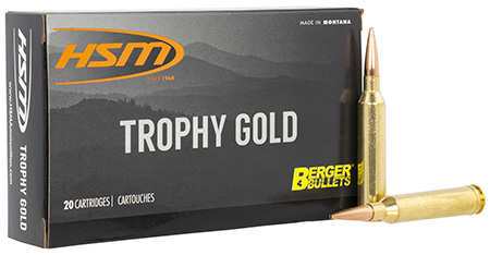 [810742029074] HSM 65X284130VLD Trophy Gold Extended Range 6.5x284 Norma 130 gr Berger Hunting VLD Match 20 Per Box/ 20 Case