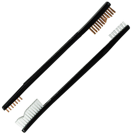 [026249906552] KleenBore UT-COMBO Double End Brush Combo Set Bronze/Nylon Bristles 2 Pack