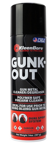 [026249000502] KleenBore GO5A Gunk-Out Gun Metal Cleaner/Degreaser 14 oz. Aerosol