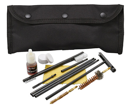 [026249000311] KleenBore POU302B Modular Cleaning Kit Multi-Caliber Handgun/Rifle Bronze/Nylon Bristles Black Nylon Case