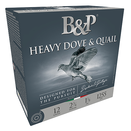 [878122006725] B & P 12B18D75 Heavy Dove  &  Quail  12Gauge 2.75" 1 1/8oz 7.5Shot 25 Per Box/10 Case