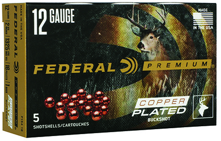 [604544685862] Federal P1541B Premium Max Buck 12Gauge 2.75" 1BuckShot 16Pellets 5 Per Box/50 Case